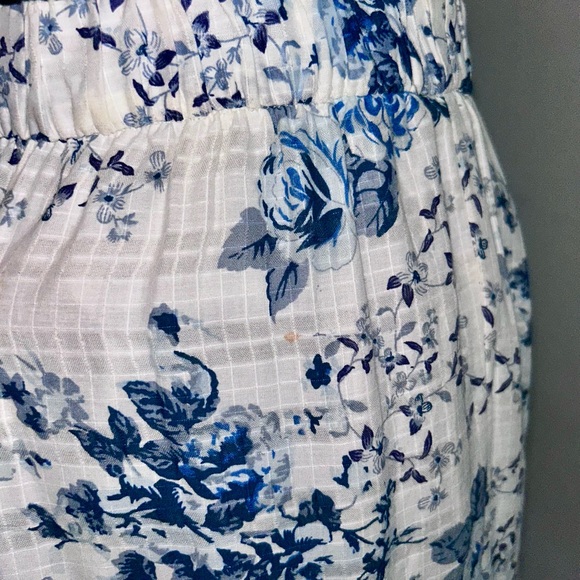 ZARA Blue & White Floral Maxi Skirt – Cottagecore Boho Chic - Picture 4 of 6